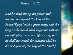 Daniel 11 25 the south will wage war powerpoint church sermon