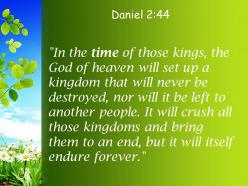 Daniel 2 44 it will itself endure forever powerpoint church sermon