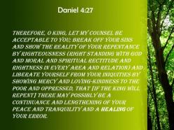 Daniel 4 27 your prosperity will continue powerpoint church sermon