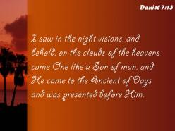 Daniel 7 13 clouds of heaven powerpoint church sermon