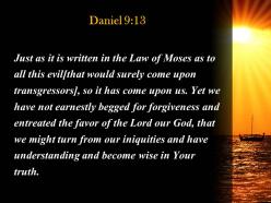 Daniel 9 13 we have not sought the favor powerpoint church sermon