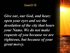 Daniel 9 18 the city that bears powerpoint church sermon