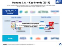 Danone sa key brands 2019