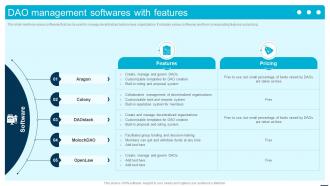 DAO Management Softwares With Features Introduction To Decentralized Autonomous BCT SS