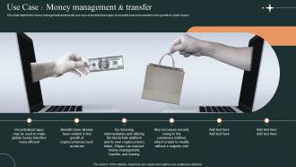 Dapps Development Use Case Money Management And Transfer Ppt Portfolio