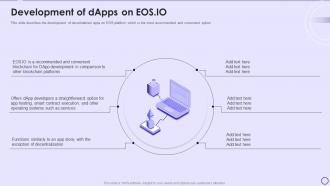 Dapps IT Development Of Dapps On Eos Io Ppt Powerpoint Presentation Show Good