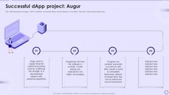 Dapps IT Successful Dapp Project Augur Ppt Powerpoint Presentation Gallery Smartart