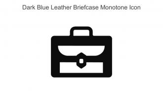Dark Blue Leather Briefcase Monotone Icon In Powerpoint Pptx Png And Editable Eps Format