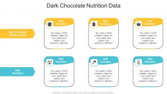 Dark Chocolate Nutrition Data In Powerpoint And Google Slides Cpb