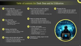 Dark Data And Its Utilization Powerpoint Presentation Slides Compatible Attractive