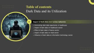 Dark Data And Its Utilization Powerpoint Presentation Slides Ideas Graphical