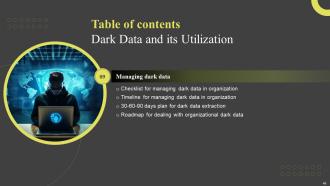 Dark Data And Its Utilization Powerpoint Presentation Slides Analytical Graphical