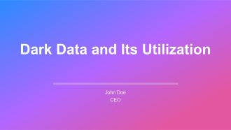 Dark Data And Its Utilization PPT Template AT