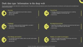Dark Data Type Information In The Deep Web Dark Data And Its Utilization