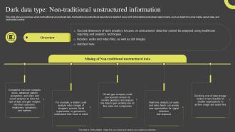 Dark Data Type Non Traditional Unstructured Information Dark Data And Its Utilization