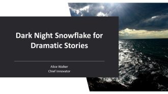 Dark Night Snowflake For Dramatic Stories PPT Sample AT