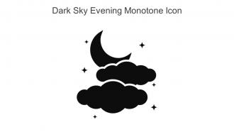 Dark Sky Evening Monotone Icon In Powerpoint Pptx Png And Editable Eps Format