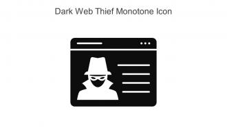 Dark Web Thief Monotone Icon In Powerpoint Pptx Png And Editable Eps Format
