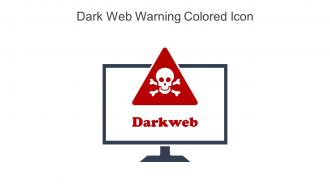Dark Web Warning Colored Icon In Powerpoint Pptx Png And Editable Eps Format