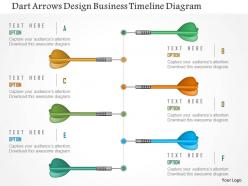 Dart arrows design business timeline diagram powerpoint templates