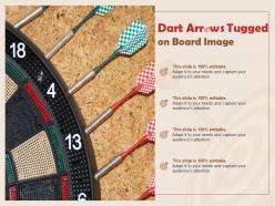 Dart arrows tugged on board image
