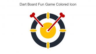 Dart Board Fun Game Colored Icon In Powerpoint Pptx Png And Editable Eps Format