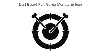 Dart Board Fun Game Monotone Icon In Powerpoint Pptx Png And Editable Eps Format