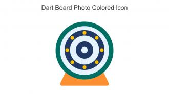 Dart Board Photo Colored Icon In Powerpoint Pptx Png And Editable Eps Format