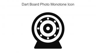 Dart Board Photo Monotone Icon In Powerpoint Pptx Png And Editable Eps Format