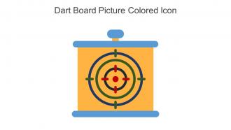 Dart Board Picture Colored Icon In Powerpoint Pptx Png And Editable Eps Format