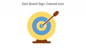 Dart Board Sign Colored Icon In Powerpoint Pptx Png And Editable Eps Format