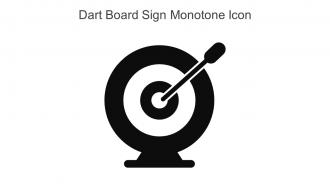 Dart Board Sign Monotone Icon In Powerpoint Pptx Png And Editable Eps Format