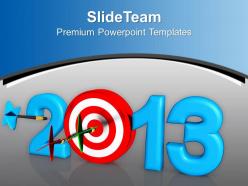 Dart hook target new year challenge powerpoint templates ppt themes and graphics 0113