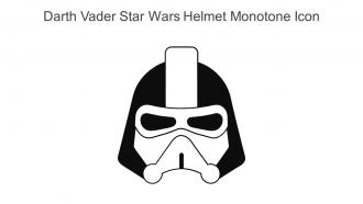 Darth Vader Star Wars Helmet Monotone Icon In Powerpoint Pptx Png And Editable Eps Format