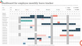 Dashboard For Employee Monthly Leave Tracker