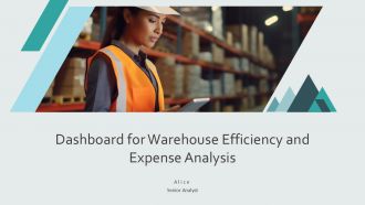 Dashboard For Warehouse Efficiency And Expense Analysis PPT Guidelines AT