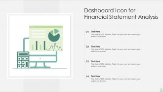 Dashboard Icon For Financial Statement Analysis