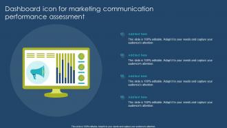 Dashboard Icon For Marketing Communication Performance Assessment
