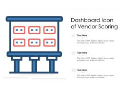 Dashboard icon of vendor scoring