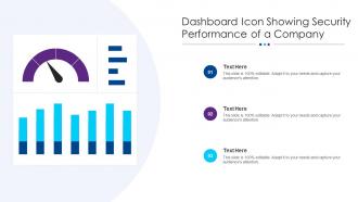 Dashboard Icon Showing Security Performance Of A Company
