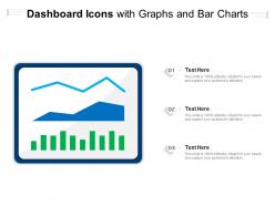 Dashboard Icons With Graphs And Bar Charts