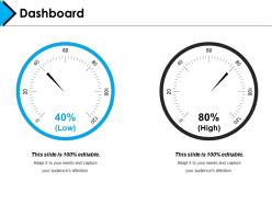 Dashboard powerpoint slide presentation examples template 1