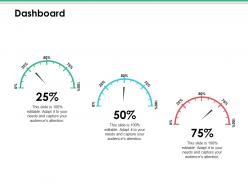 Dashboard snapshot ppt infographic template pictures