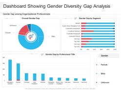Dashboard showing gender diversity gap analysis