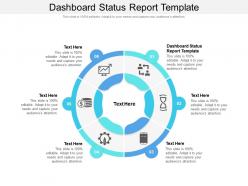 Dashboard status report template ppt powerpoint presentation model visuals cpb