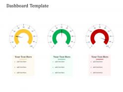 Dashboard template convertible loan stock financing ppt themes