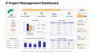 Dashboards by function it project management dashboard