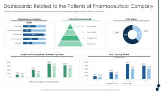 Dashboards Related To The Patients Of Pharmaceutical Achieving Sustainability Evolving