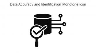 Data Accuracy And Identification Monotone Icon In Powerpoint Pptx Png And Editable Eps Format