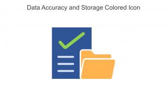 Data Accuracy And Storage Colored Icon In Powerpoint Pptx Png And Editable Eps Format